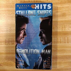 Demolition Man VHS 1993 Sylvester Stallone Wesley Snipes 90s Cult Sci Fi Action